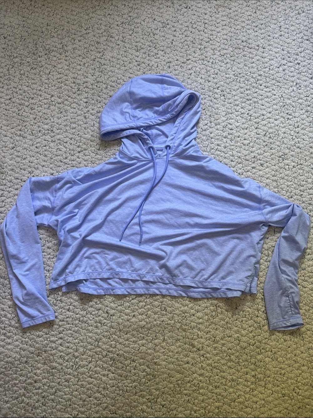 Athleta Lavender Crop Hoodie